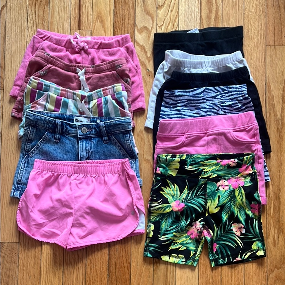 Pink and Black Kids Shorts Collection